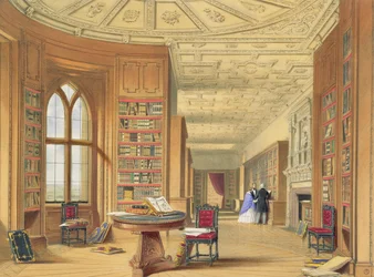 La biblioteca, Castello di Windsor, 1838